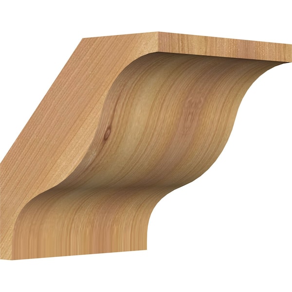 Ekena Millwork 5 1/2"W x 6"D x 6"H Funston Smooth Knee Brace, Western Red Cedar BRC06X06X06FST00SWR - main